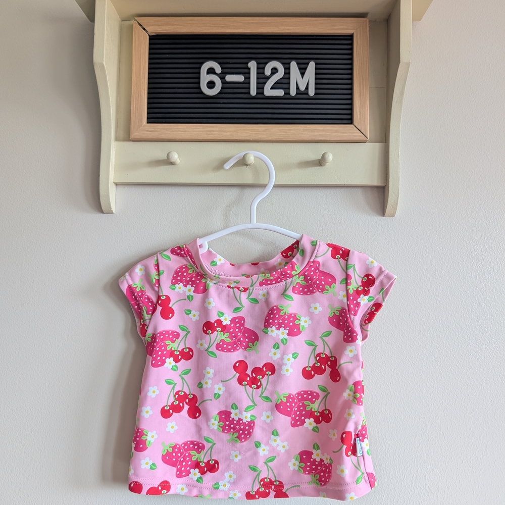 i play. Pink Cherry Print Short Sleeve Tee